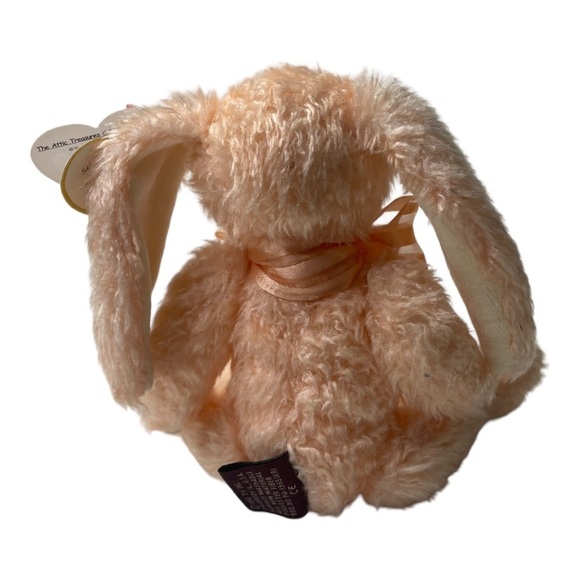 Vintage Ty Camelia The Attic Treasures Collection 1993 Peach Bunny - Picture 5 of 6
